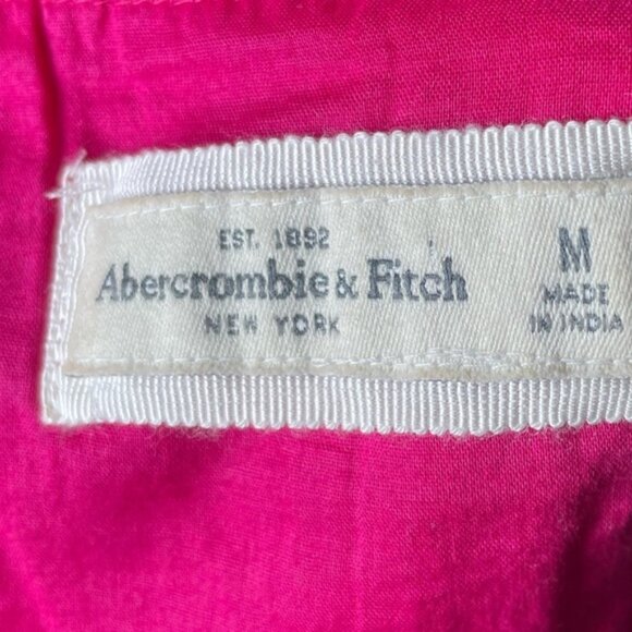 Abercrombie Fitch Medium Pink Tank Top Beach Tie Up Shirt Crop Vacation AF Light - Picture 9 of 10